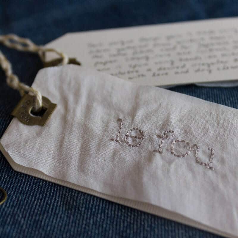 fabric sustainable hang tags