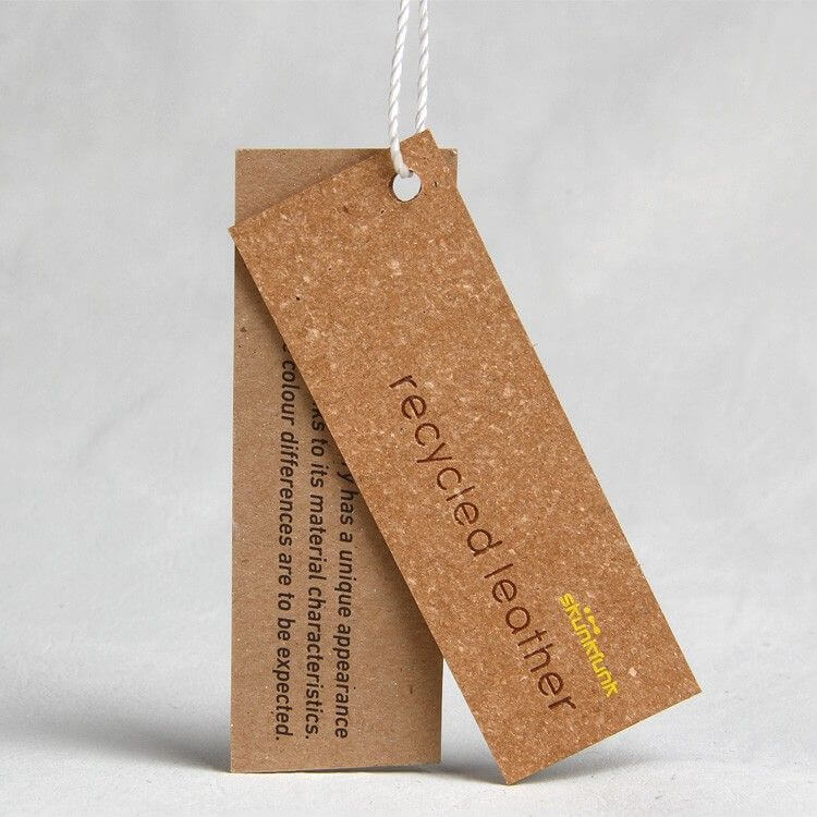 sustainable recycled hang tags